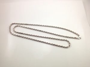 NEW Italian Diamond Cut Rope Necklace 3.5 mm Thick 30 inche Length - 080313321